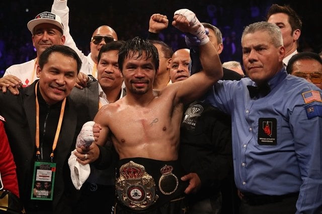 pacquiao improved to 61 7 2 with 39 knockouts winning on all three judges 039 scorecards including by one tally of 117 111 the other two judges also had it one sided at 116 112 photo afp pacquiao improved to 61 7 2 with 39 knockouts winning on all three judges 039 scorecards including by one tally of 117 111 the other two judges also had it one sided at 116 112 photo afp