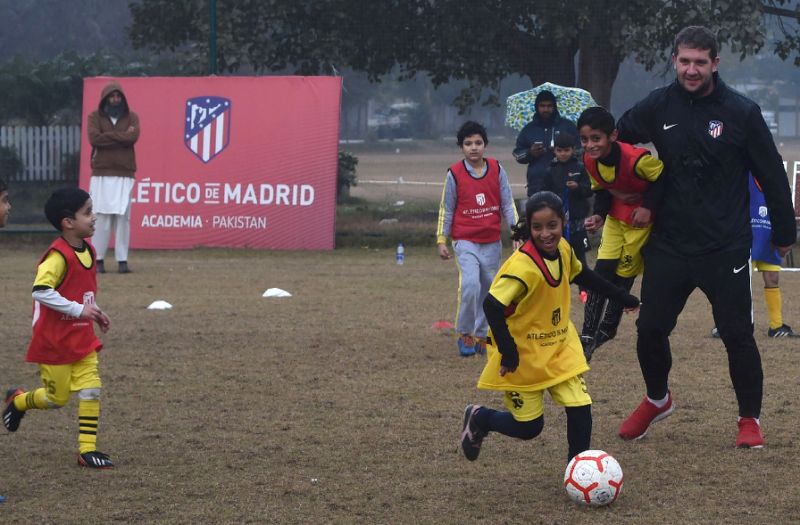 atletico aims to promote football health and sports in general he said    along with their own brand in the vast untapped football market that is south asia photo afp