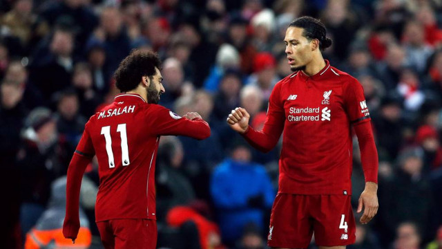 salah equalised 60 seconds after the interval the egypt forward slotting in his 18th goal of the season after virgil van dijk 039 s shot deflected into his path photo afp salah equalised 60 seconds after the interval the egypt forward slotting in his 18th goal of the season after virgil van dijk 039 s shot deflected into his path photo afp