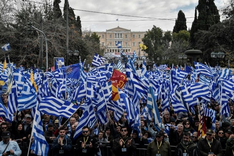 greek protesters oppose an agreement with skopje to rename neighbouring country macedonia as the republic of north macedonia photo afp