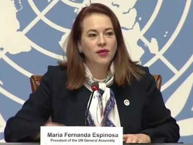 unga president maria fernanda espinosa photo radio pakistan unga president maria fernanda espinosa photo radio pakistan