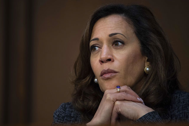 in this file photo taken on june 20 2018 us democratic senator from california kamala harris attends a senate intelligence committee hearing on quot policy response to russian interference in the 2016 us elections quot on capitol hill in washington dc photo afp