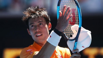 never say die nishikori into quarter finals after five set epic