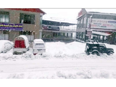 third of the season shangla galiyat blanketed in snow
