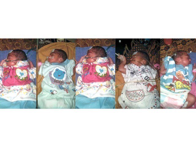 woman gives birth to sextuplets in bahawalpur