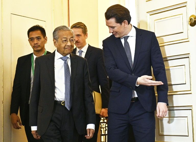 malaysian prime minister mahathir mohamad has in the past attracted criticism for verbal attacks on jews photo afp