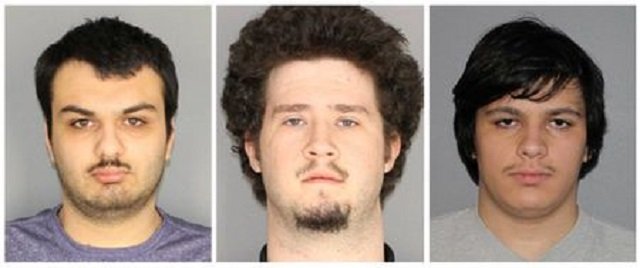 vincent vetromile 19 of greece new york l to r brian colaneri 20 of gates new york and andrew crysel of east rochester new york arrested after planning to bomb a muslim community in upstate new york according to authorities are shown in these photos provided january 22 2019 photo reuters