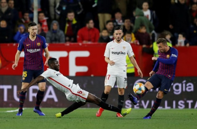 barcelona left with mountain to climb after cup defeat by sevilla barcelona left with mountain to climb after cup defeat by sevilla
