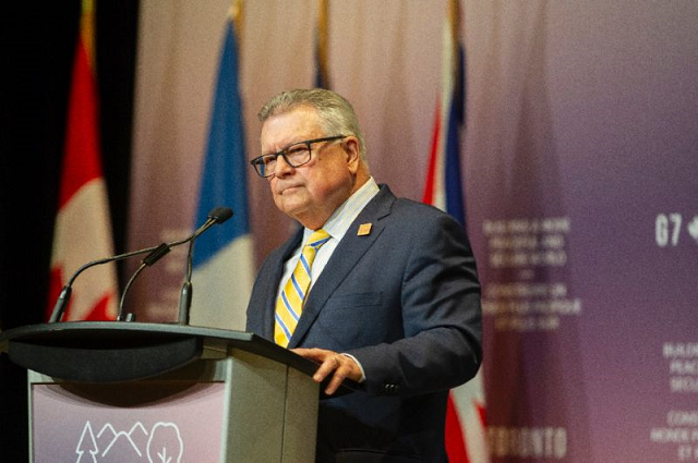 canadian public safety minister ralph goodale said the country 039 s threat level was unchanged after the terrorism related arrests in ontario photo afp