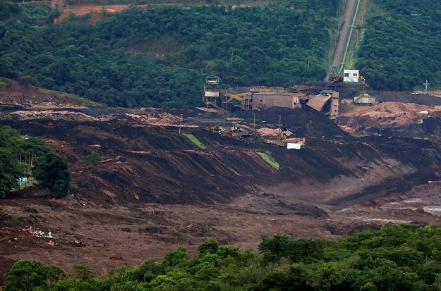 a view of a tailings dam owned by brazilian miner vale sa that burst in brumadinho brazil january 26 2019 photo reuters