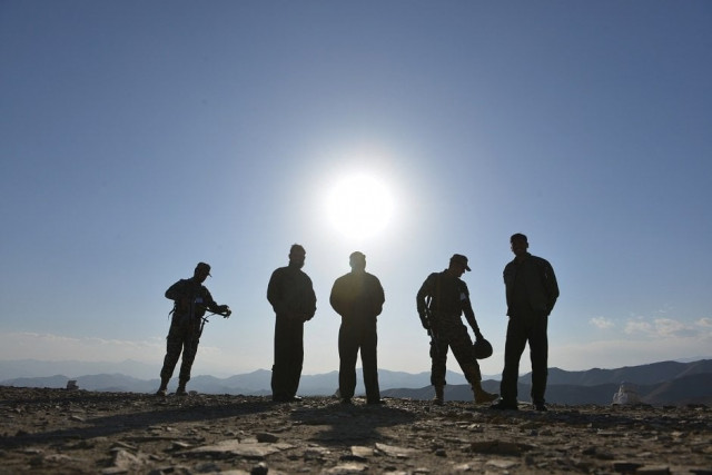 pakistani army soldiers stand near a border terminal in ghulam khan a town in north waziristan photo afp pakistani army soldiers stand near a border terminal in ghulam khan a town in north waziristan photo afp