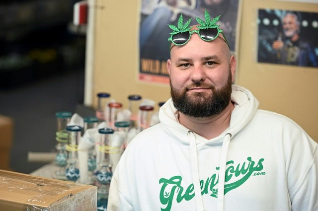 gene grozovskiy founded green tours where the focus is marijuana photo afp