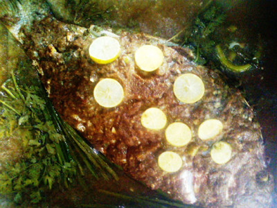 crispy tangy and delicious baked red snapper with tamarind sauce