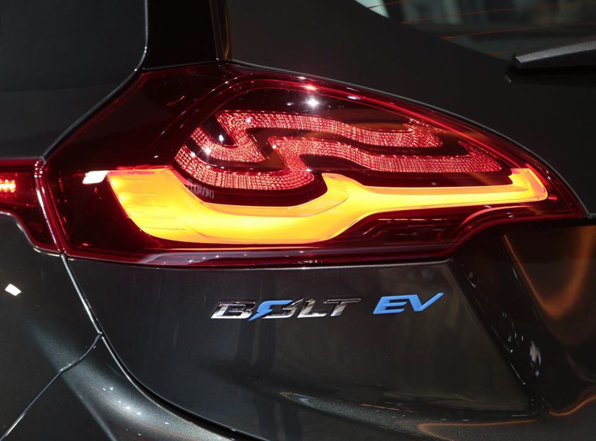 Rear quarter detail view of a 2018 Chevrolet Bolt EV. PHOTO: REUTERS