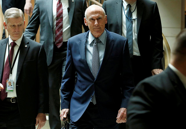 director of national intelligence dan coats arrives for a closed senators only capitol hill briefing on election security at the us capitol in washington us august 22 2018 photo reuters director of national intelligence dan coats arrives for a closed senators only capitol hill briefing on election security at the us capitol in washington us august 22 2018 photo reuters