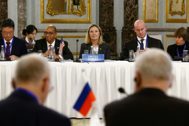 the talks come after months of raging tensions between moscow and washington over the fate of the inf treaty photo afp the talks come after months of raging tensions between moscow and washington over the fate of the inf treaty photo afp
