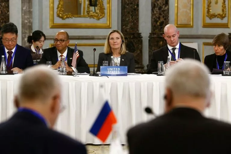 the talks come after months of raging tensions between moscow and washington over the fate of the inf treaty photo afp the talks come after months of raging tensions between moscow and washington over the fate of the inf treaty photo afp