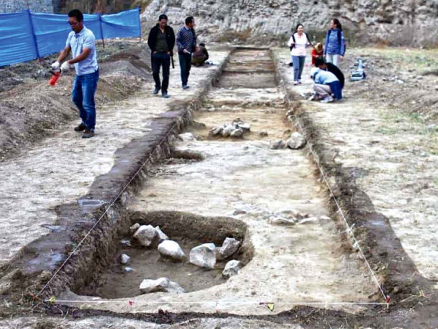 archaeologists have uncovered some artefacts dating as far back as 1700 bc near khanpur photo express archaeologists have uncovered some artefacts dating as far back as 1700 bc near khanpur photo express