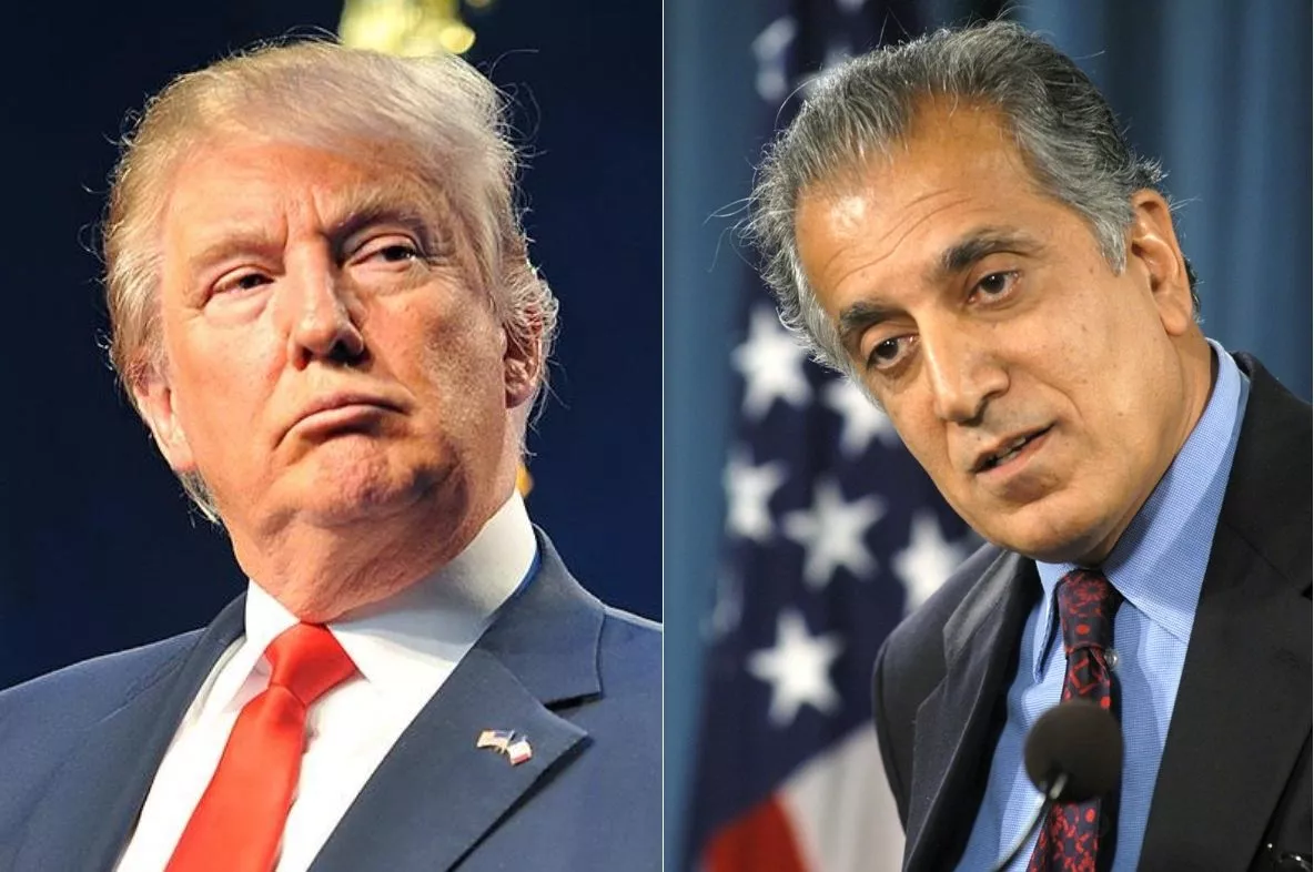 us president donald trump and special envoy zalmay khalilzad photo file us president donald trump and special envoy zalmay khalilzad photo file