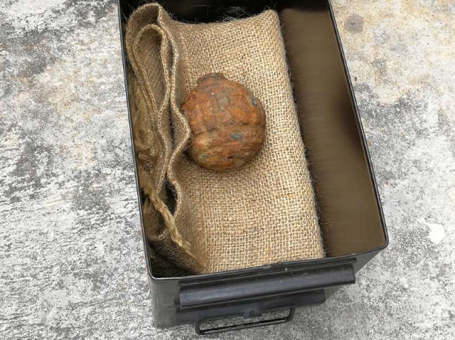 the ww1 grenade turned up in a shipment of french potatoes bound for a hong kong crisp factory photo afp
