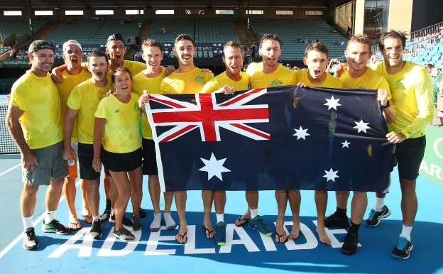 germany australia advance to finals week in revamped davis cup photo afp germany australia advance to finals week in revamped davis cup photo afp