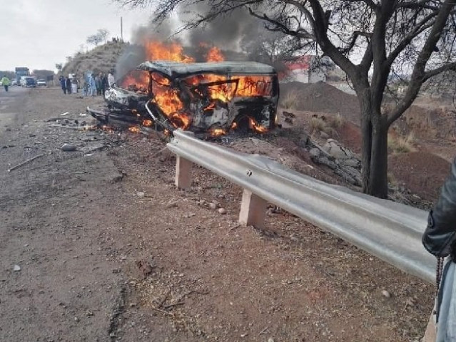 the accident occurred near karak in khyber pakhtunkhwa photo express the accident occurred near karak in khyber pakhtunkhwa photo express