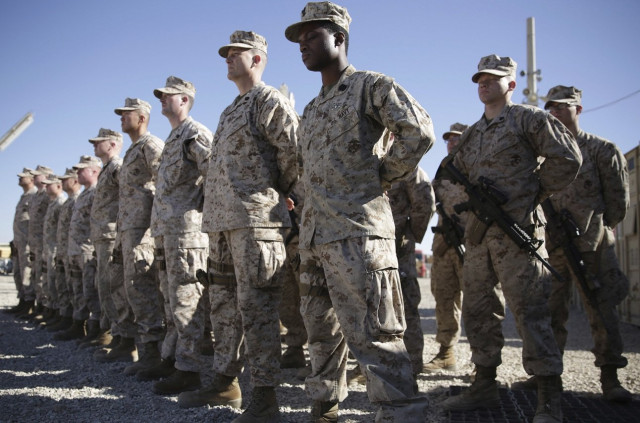 us marines stand guard during the change of command ceremony at task force southwest military field in shorab military camp of helmand province afghanistan photo afp us marines stand guard during the change of command ceremony at task force southwest military field in shorab military camp of helmand province afghanistan photo afp