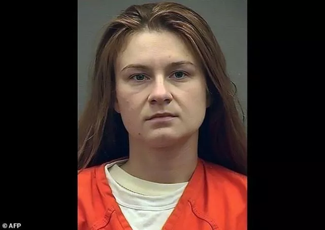 maria butina appears in a police booking photograph photo afp maria butina appears in a police booking photograph photo afp