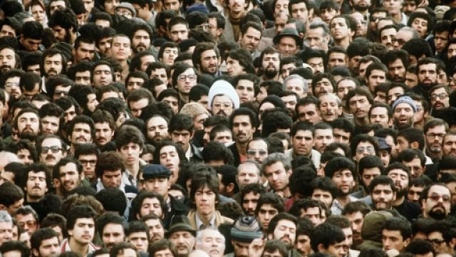 crowds in tehran in february 1979 several days after ayatollah ruhollah khomeini 039 s return photo afp file