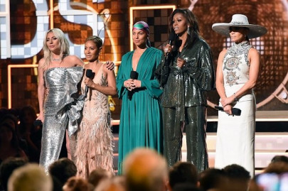 michelle obama delights grammy crowd with girl power message michelle obama delights grammy crowd with girl power message