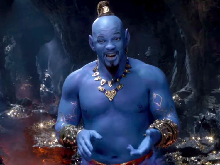 aladdin trailer gives everyone what they wanted a blue genie
