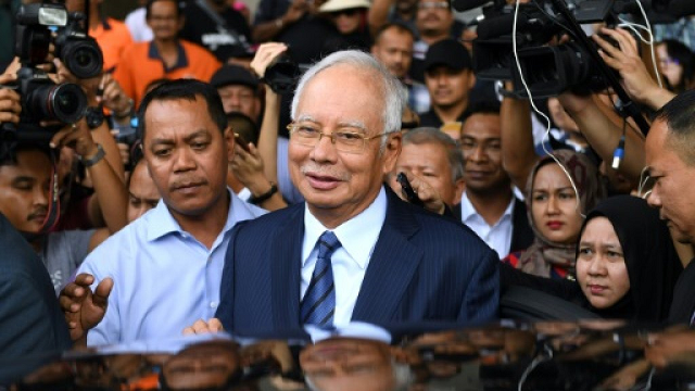 former prime minister najib razak is expected to face several trials on allegations he was involved in the looting of malaysian sovereign wealth fund 1mdb photo afp