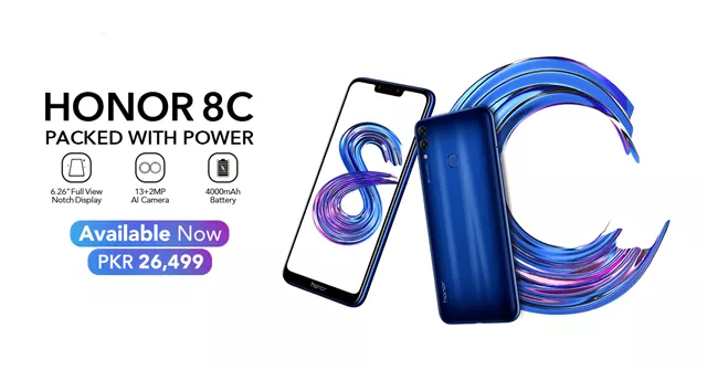 honor 8c launched in pakistan with amazing power packed features honor 8c launched in pakistan with amazing power packed features