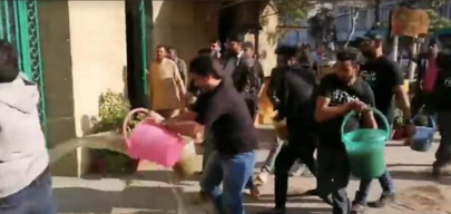 fixit founder alamgir khan booked for throwing sewage water at cm house entrance fixit founder alamgir khan booked for throwing sewage water at cm house entrance