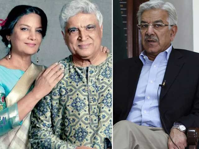 former foreign minister responds to javed akhtar shabana azmi cancelling visit to pakistan photo file former foreign minister responds to javed akhtar shabana azmi cancelling visit to pakistan photo file