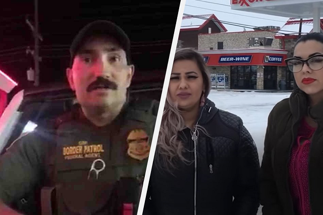 a border patrol agent asked ana suda and martha hernandez for their ids after hearing them speak in spanish at a grocery store in montana screengrab from the american civil liberties union youtube video a border patrol agent asked ana suda and martha hernandez for their ids after hearing them speak in spanish at a grocery store in montana screengrab from the american civil liberties union youtube video