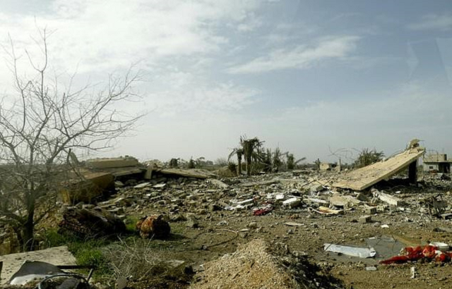 a trail of destruction and wilted trees lie at the entrance to the syrian village of baghouz where diehard jihadists are becoming more ferocious as they as they battle on february 16 2019 for their last holdout in the face of a us led offensive photo afp a trail of destruction and wilted trees lie at the entrance to the syrian village of baghouz where diehard jihadists are becoming more ferocious as they as they battle on february 16 2019 for their last holdout in the face of a us led offensive photo afp
