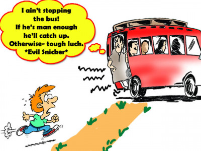 stop complaining ladies men get harassed on buses too