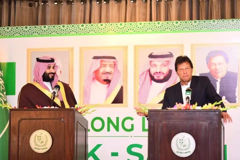 saudi crown prince mohammad bin salman and prime minister imran khan on monday photo pti saudi crown prince mohammad bin salman and prime minister imran khan on monday photo pti