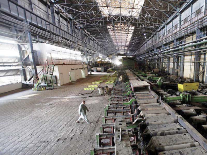 pakistan steel mills has remained closed for the last over three years and the govt is currently in the process of preparing a revival plan with the help of private sector photo file