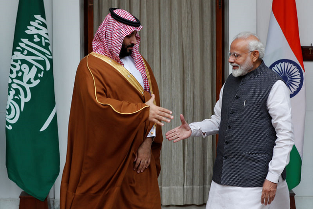 the crown prince this week was given a lavish welcome in pakistan where the two sides signed memoranda of understanding valued at about 20 billion to help prop up pakistan s economy photo reuters