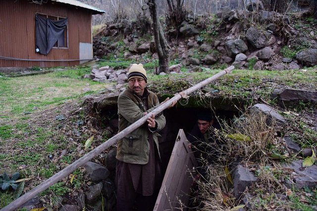 bunkers are being built in azad kashmir to deal with any indian mischievous act photo afp