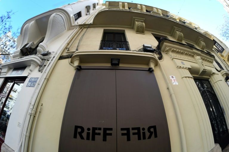 the entrance of the riff restaurant is pictured in valencia on february 22 2019 photo afp