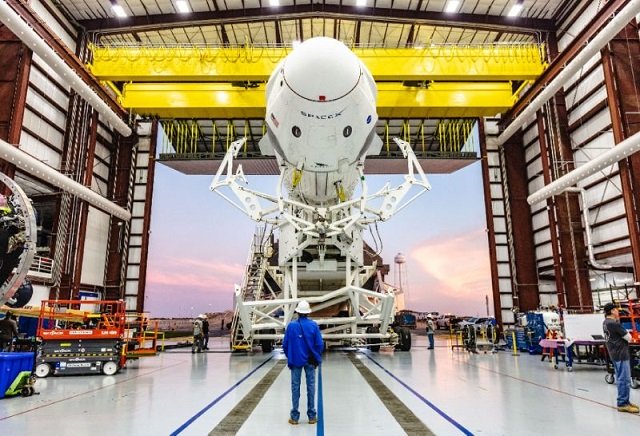 a falcon 9 rocket from the private us based spacex is scheduled to lift off weather permitting on march 2 to take the crew dragon test capsule to the iss photo afp