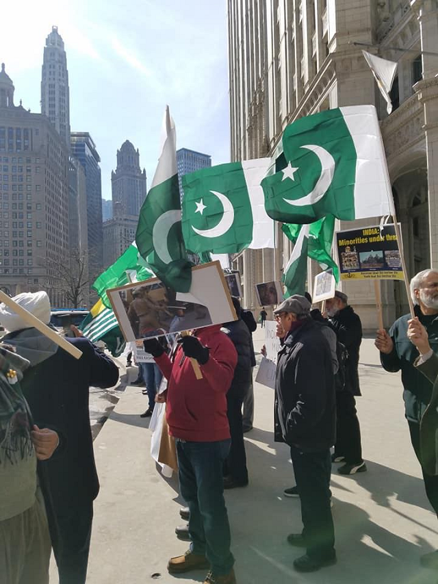 demonstrations also held in other us states both by the pakistani and indian communities photo express syed khalilullah