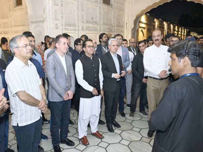 walled city authority director general kamran lashari briefs an economic cooperation organisation delegation during its visit to delhi gate photo express walled city authority director general kamran lashari briefs an economic cooperation organisation delegation during its visit to delhi gate photo express