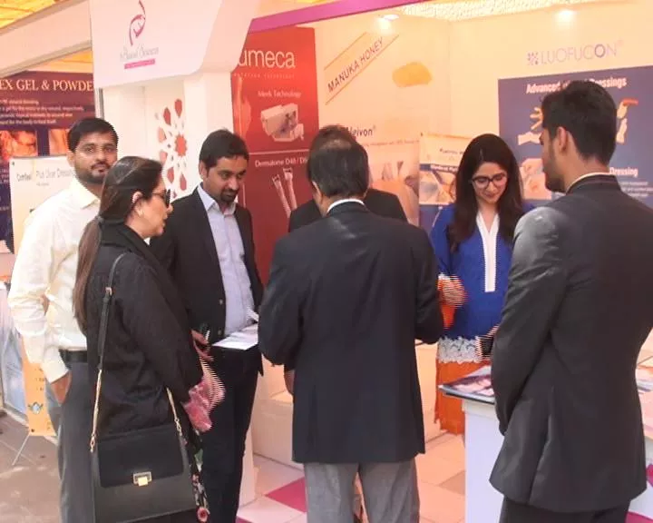 exhibiting latest technologies attendees visit stalls setup by pharmaceutical companies displaying modern surgical instruments and medicines photo express exhibiting latest technologies attendees visit stalls setup by pharmaceutical companies displaying modern surgical instruments and medicines photo express