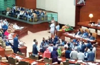 opposition stages walkout rejects budget as anti people wordplay