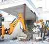 boundary wall demolition sparks protest