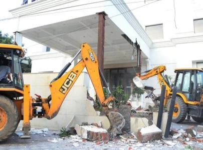 boundary wall demolition sparks protest boundary wall demolition sparks protest